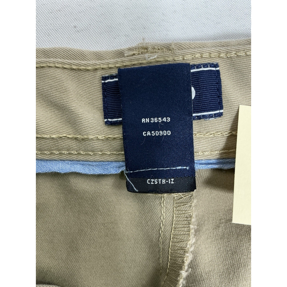 Mens Excellent Condition Izod Khaki Career Pants 48x32 Stretch Waist - Picture 4 of 6